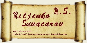Miljenko Suvačarov vizit kartica